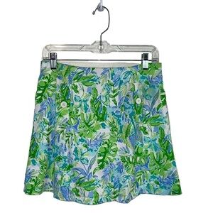 Barbra Erickson Golf Skort Woman’s Sz 6 Floral Print Pockets Pull On Tennis
